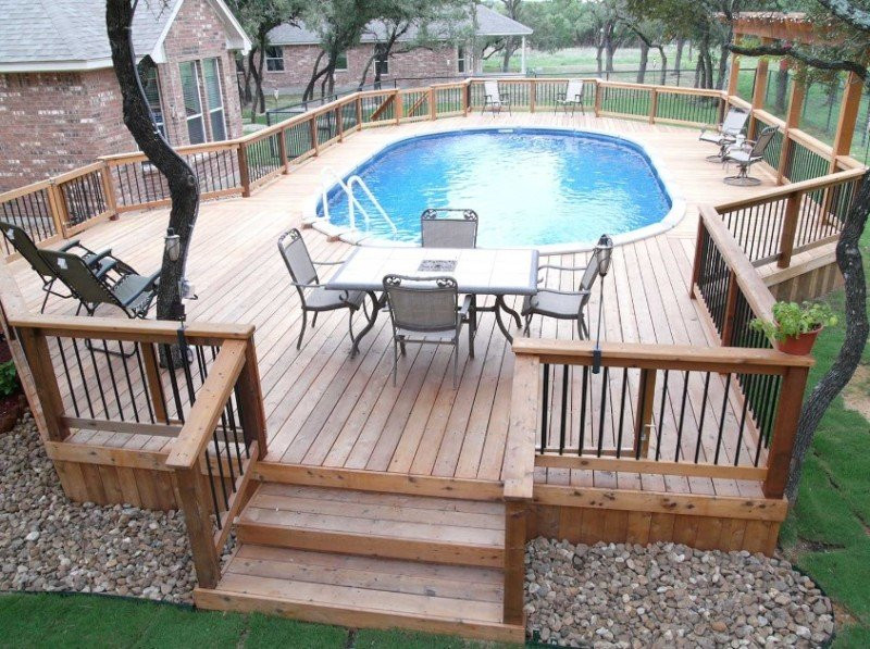 Above Ground Pool And Deck
 40 Uniquely Awesome Ground Pools with Decks