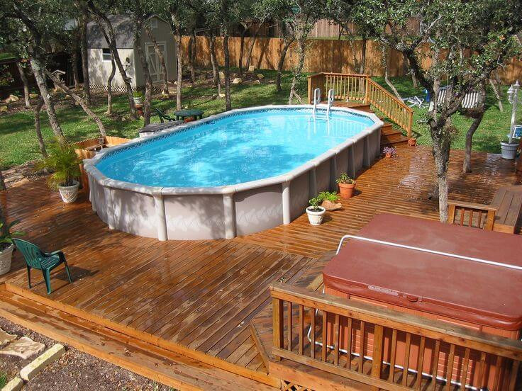 Above Ground Pool And Deck
 20 Best Ground Swimming Pool with Deck Designs