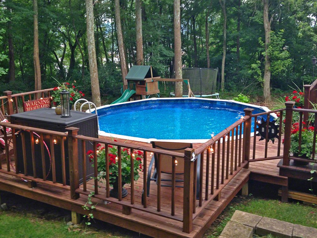 Above Ground Pool And Deck
 Pool Deck Ideas Partial Deck The Pool Factory