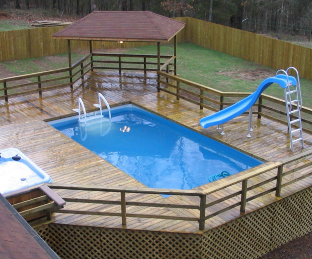 Above Ground Pool Deck Pictures
 How to Build a Deck Next to an Ground Pool