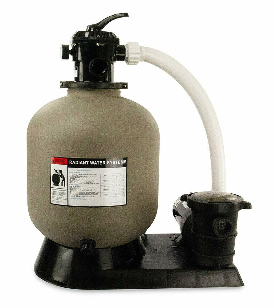 Above Ground Pool Filter Systems
 Rx Clear™ Radiant Ground Swimming Pool Sand Filter