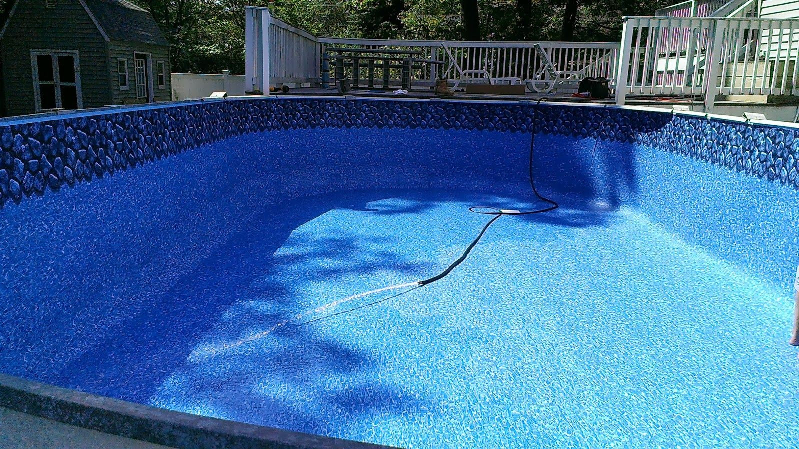 Above Ground Pool Liner Replacement
 Boulder Swirl Liner replacement
