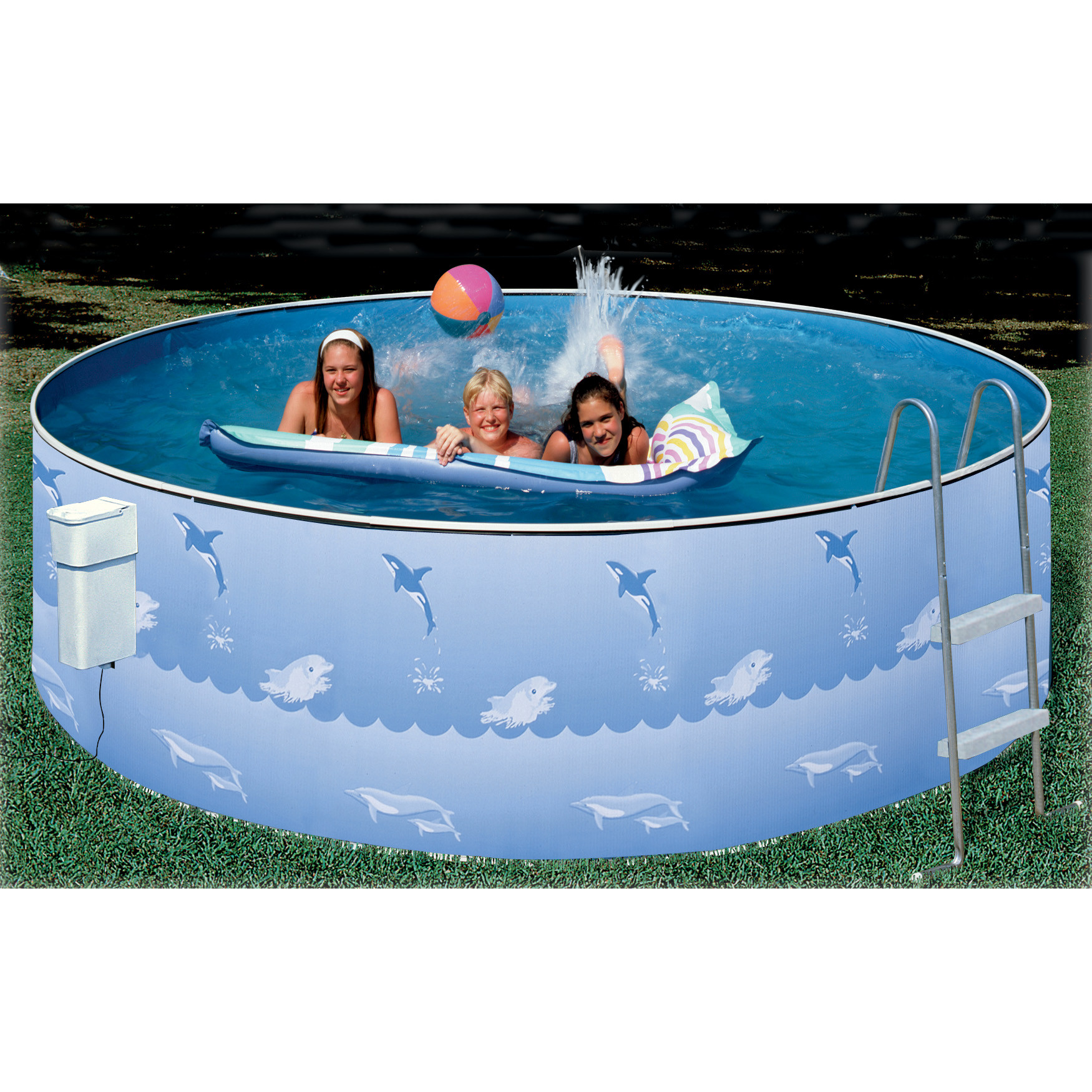 Above Ground Pool Liners Clearance
 Heritage 15 Aqua Family Ground Swimming Pool Package