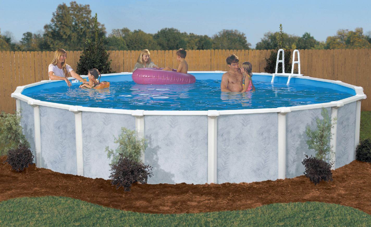 Above Ground Pool Packages
 GSM 15 Round Vero Beach Ground Pool Package 52