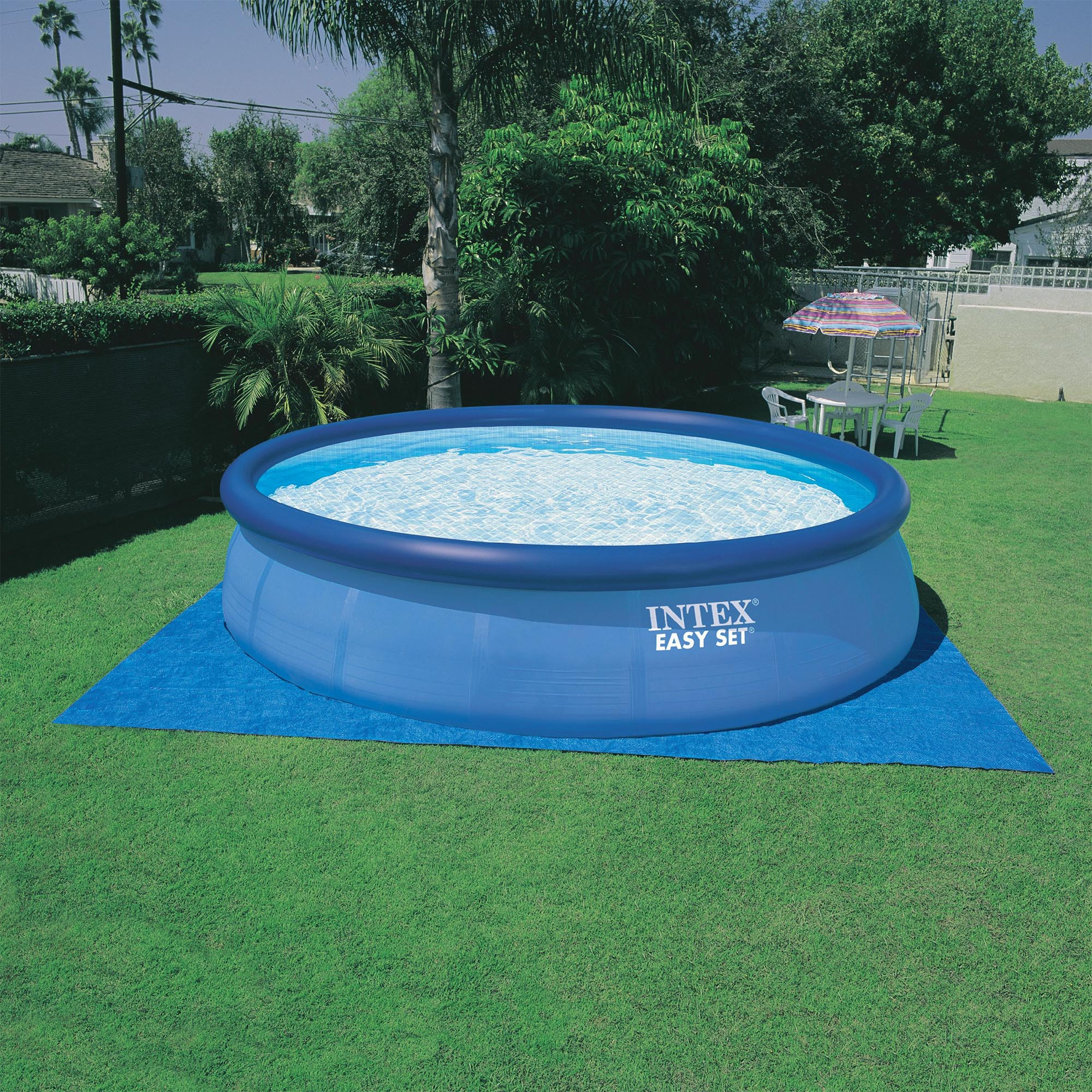 Above Ground Pool Packages
 Intex 15 x 42 Easy Set Ground Swimming Pool Package