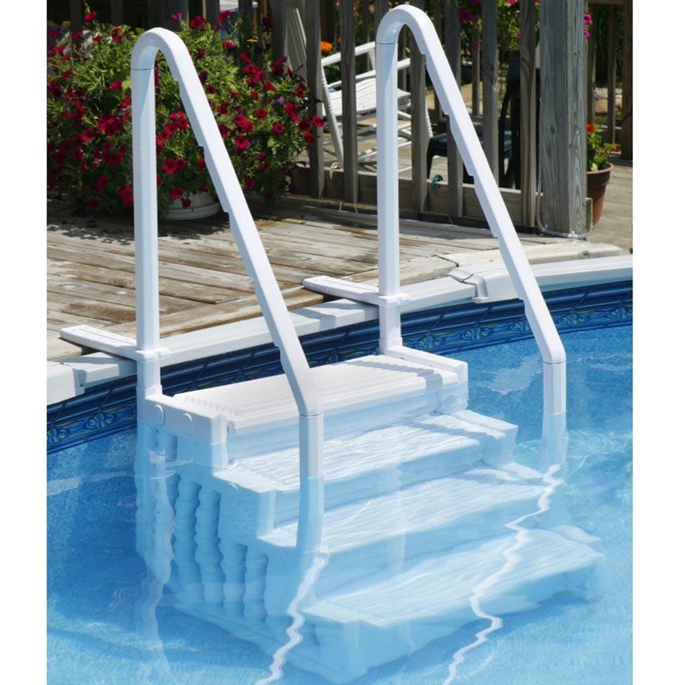 Above Ground Pool Stairs
 Easy Ground Swimming Pool Steps by BlueWave