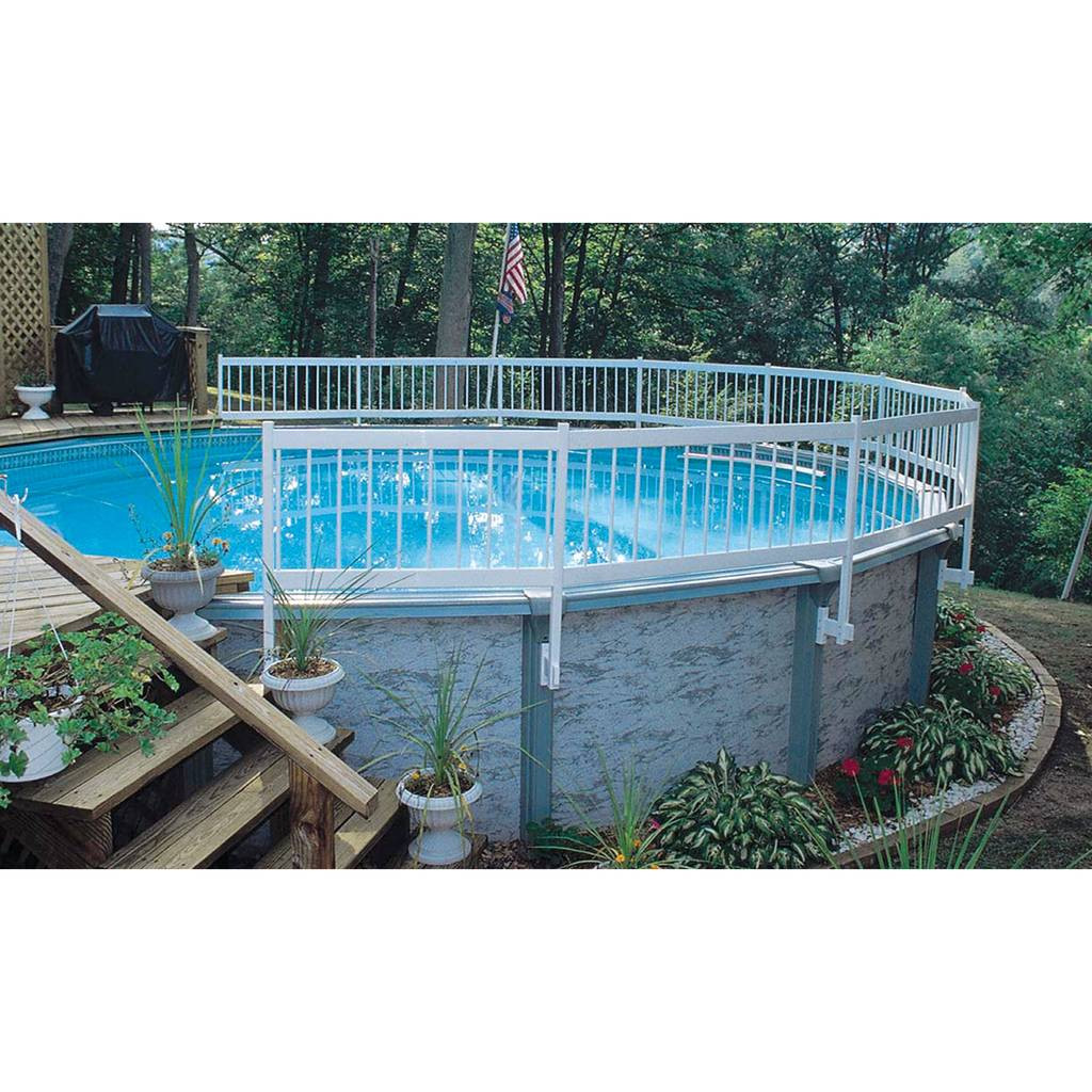 Above Ground Pools Fence Kits
 Ground Pool Fence Kit White – Blue Wave Products