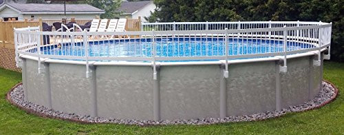 Above Ground Pools Fence Kits
 24" White Ground Fence Removable Section Kit