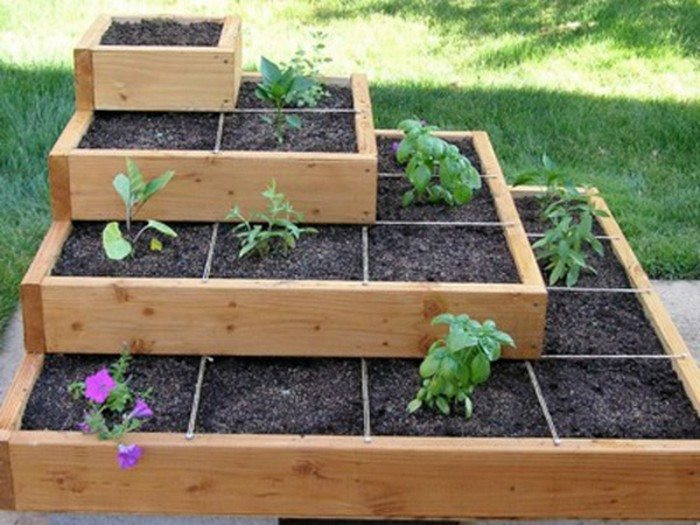 Above Ground Vegetable Garden
 Build a beautiful tiered garden bed