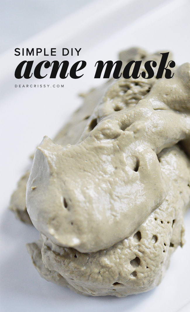 Acne Face Mask DIY
 Refresh Your Face With These 20 DIY Face Masks