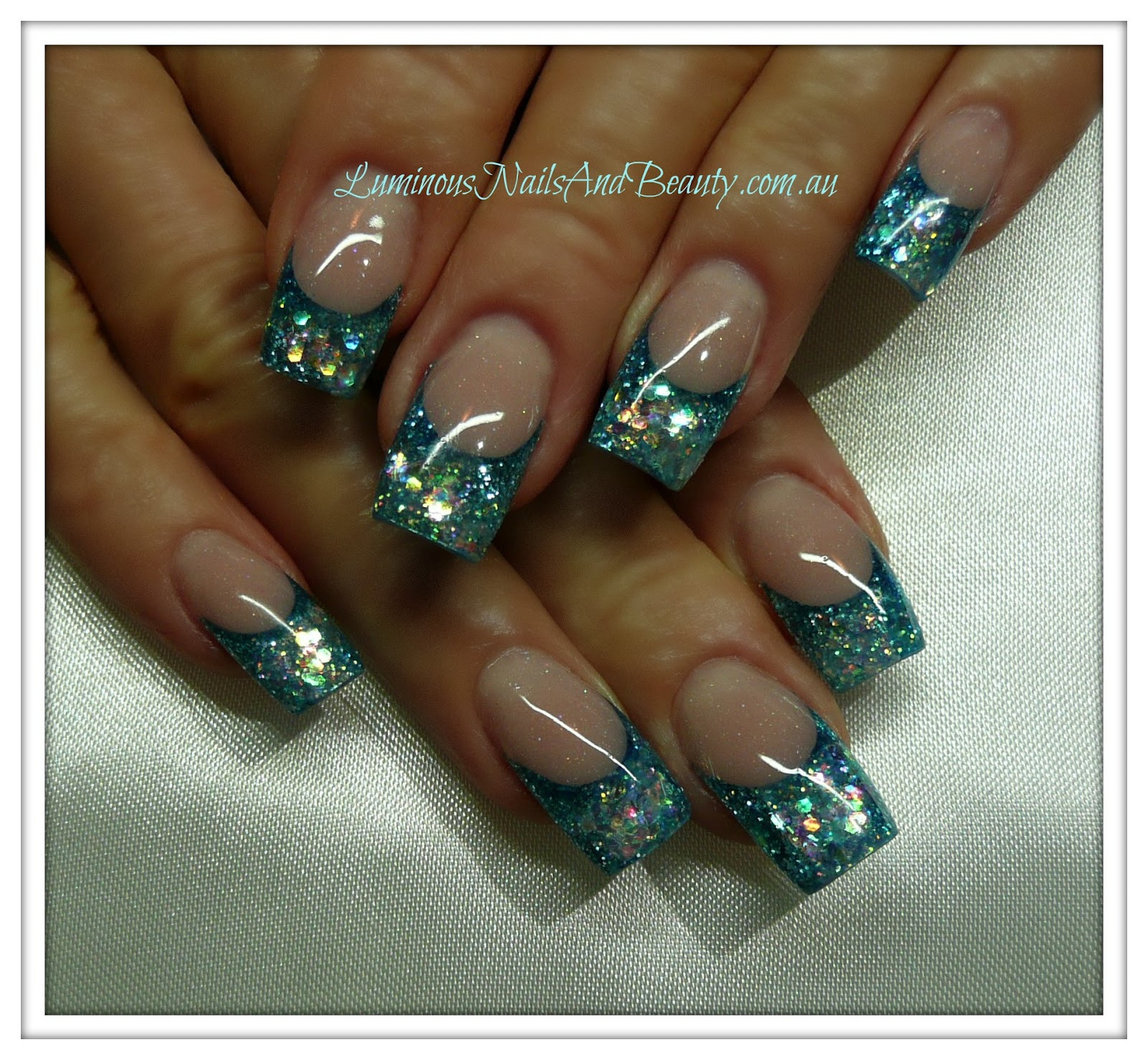 Acrylic Nail Designs Glitter
 Luminous Nails June 2012