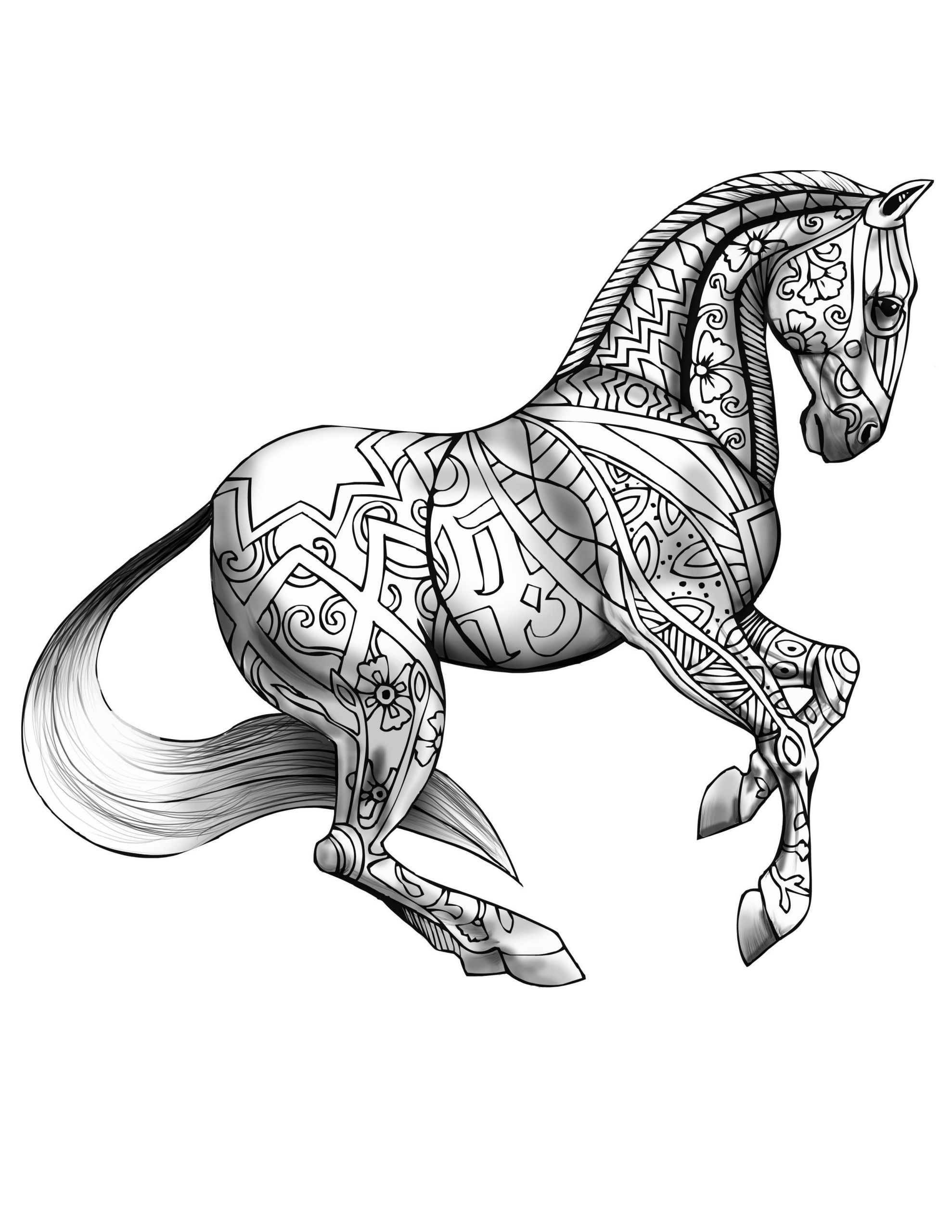 Adult Coloring Book Horse
 The 10 Best Ideas for Free Coloring Pages for Adults