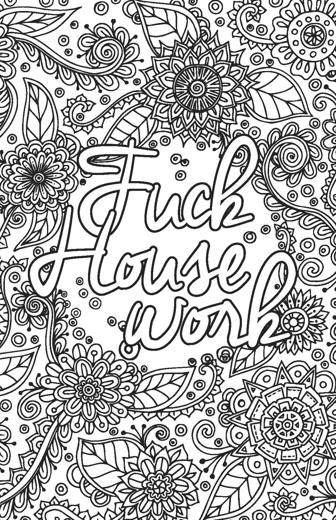 Adult Coloring Book Images
 Adult coloring pages that say exactly what you need to