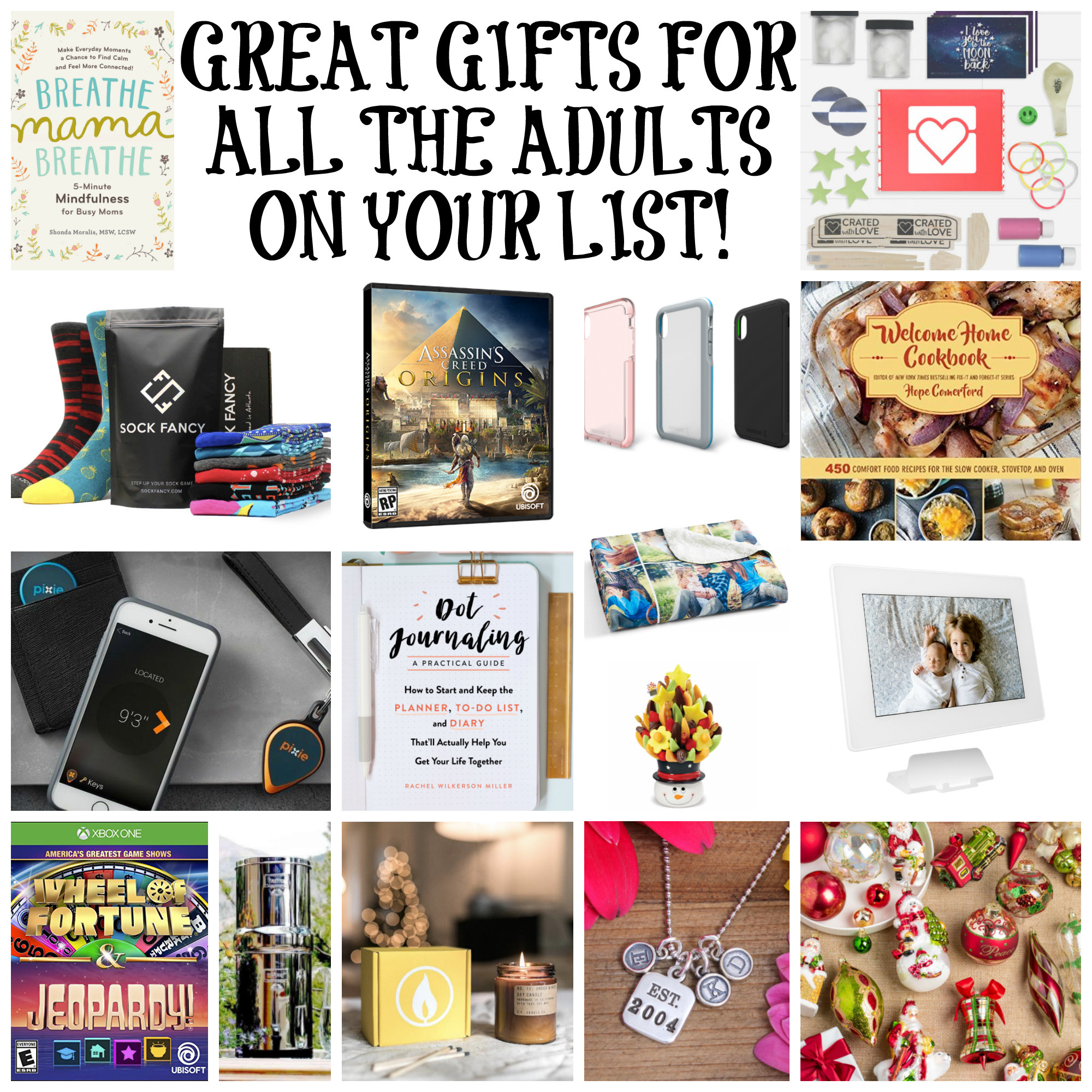 Adult Gift Ideas
 Gift Ideas For All The Adults Your Shopping List
