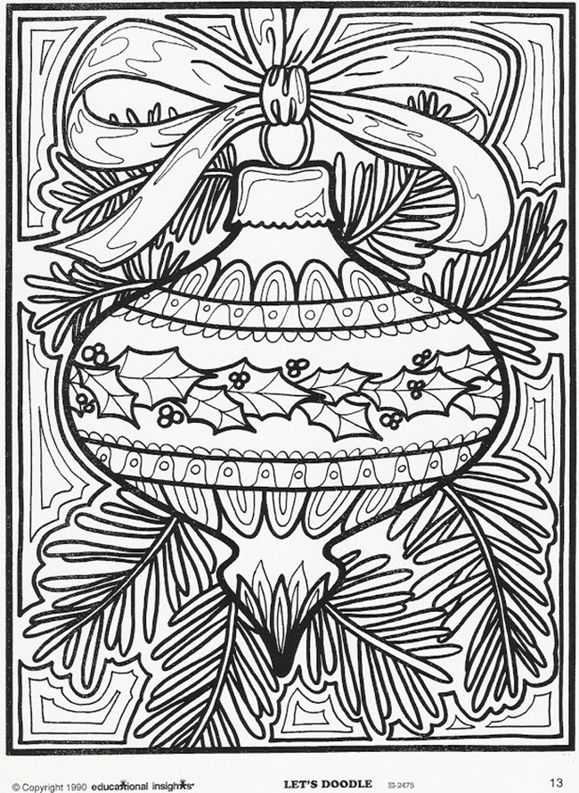Adult Holiday Coloring Pages
 Christmas Coloring Pages for Adults Best Coloring Pages