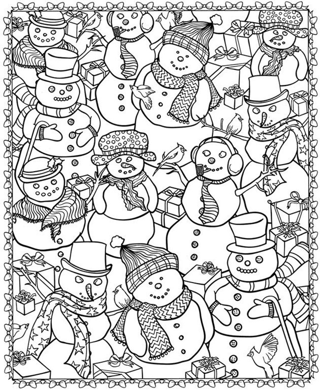 Adult Holiday Coloring Pages
 21 Christmas Printable Coloring Pages