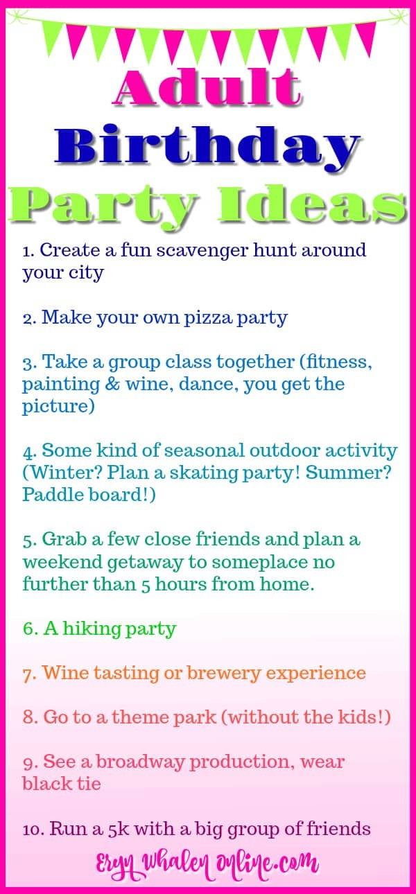 Adult Party Activities
 How To Throw An Awesome Birthday Party For Someone In