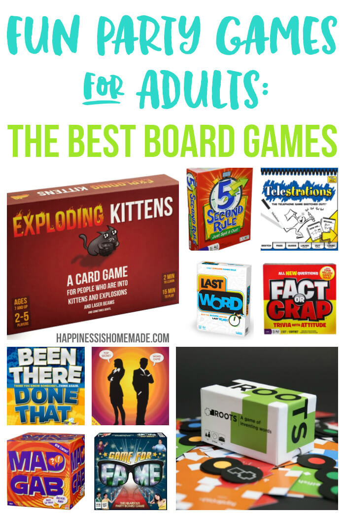 Adult Party Activities
 Fun Party Games for Adults Board Games Happiness is