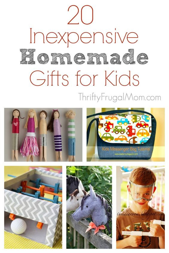 Affordable Gifts For Kids
 20 Inexpensive Homemade Gifts for Kids an awesome