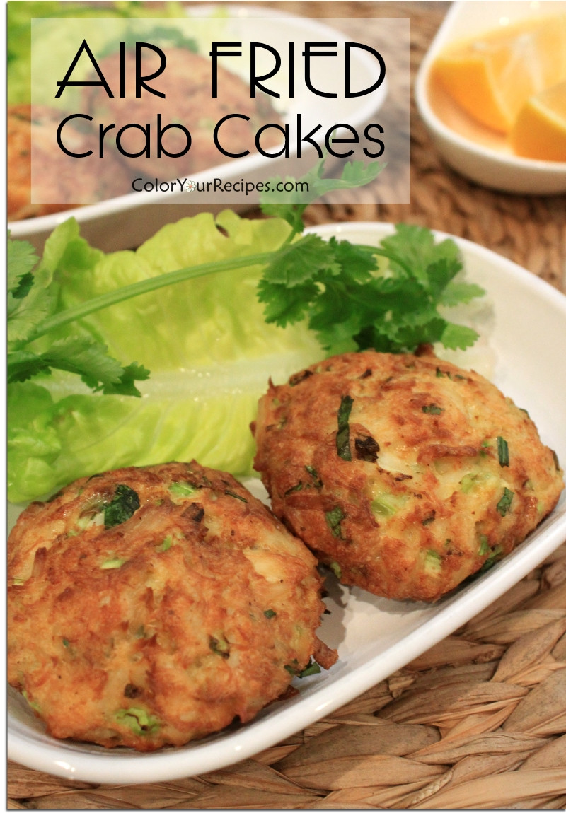 Air Fryer Crab Cakes
 Healthy Version of Crab Cake with Air Fryer • Color Your