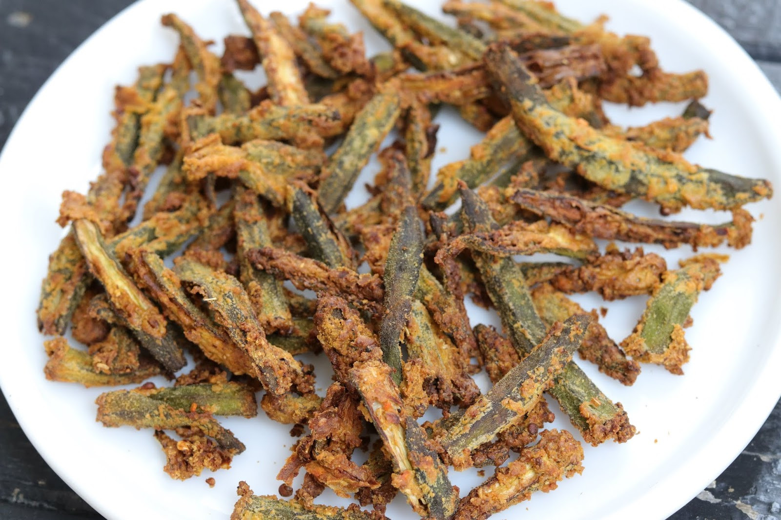 Air Fryer Recipes Indian
 Kurkuri Bhindi Recipe in Air fryer Healthy Kadai
