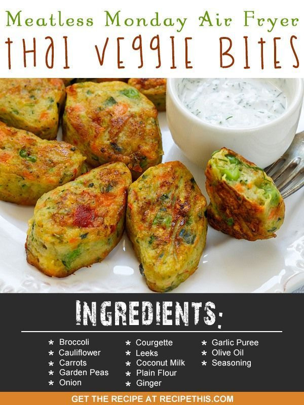 Air Fryer Recipes Vegetarian
 Check out Meatless Monday Air Fryer Thai Veggie Bites It