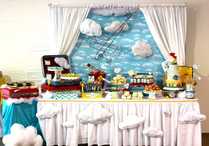 Airplane Birthday Party Decorations
 e Fly With Me An Airplane Party  B Lovely Events