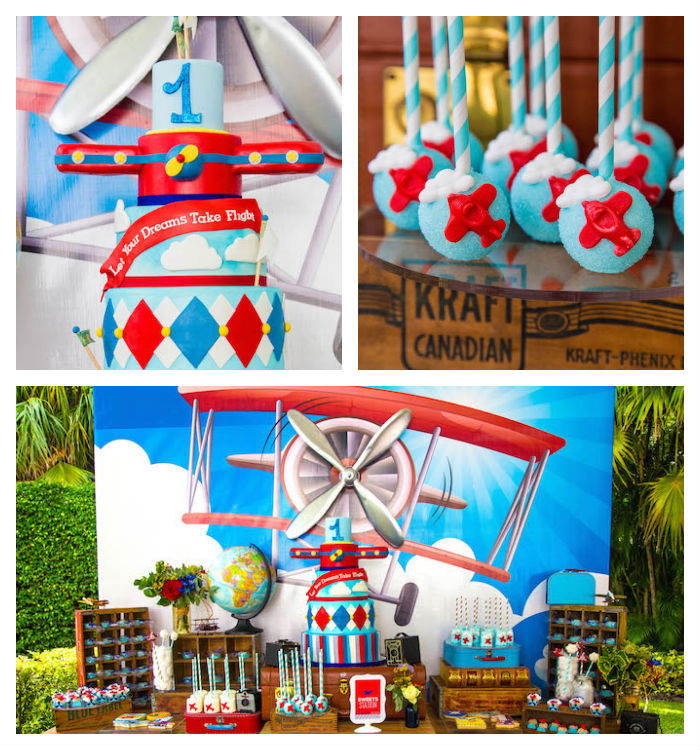 Airplane Themed Birthday Party Ideas
 Kara s Party Ideas Travel Airplane Themed Birthday Party