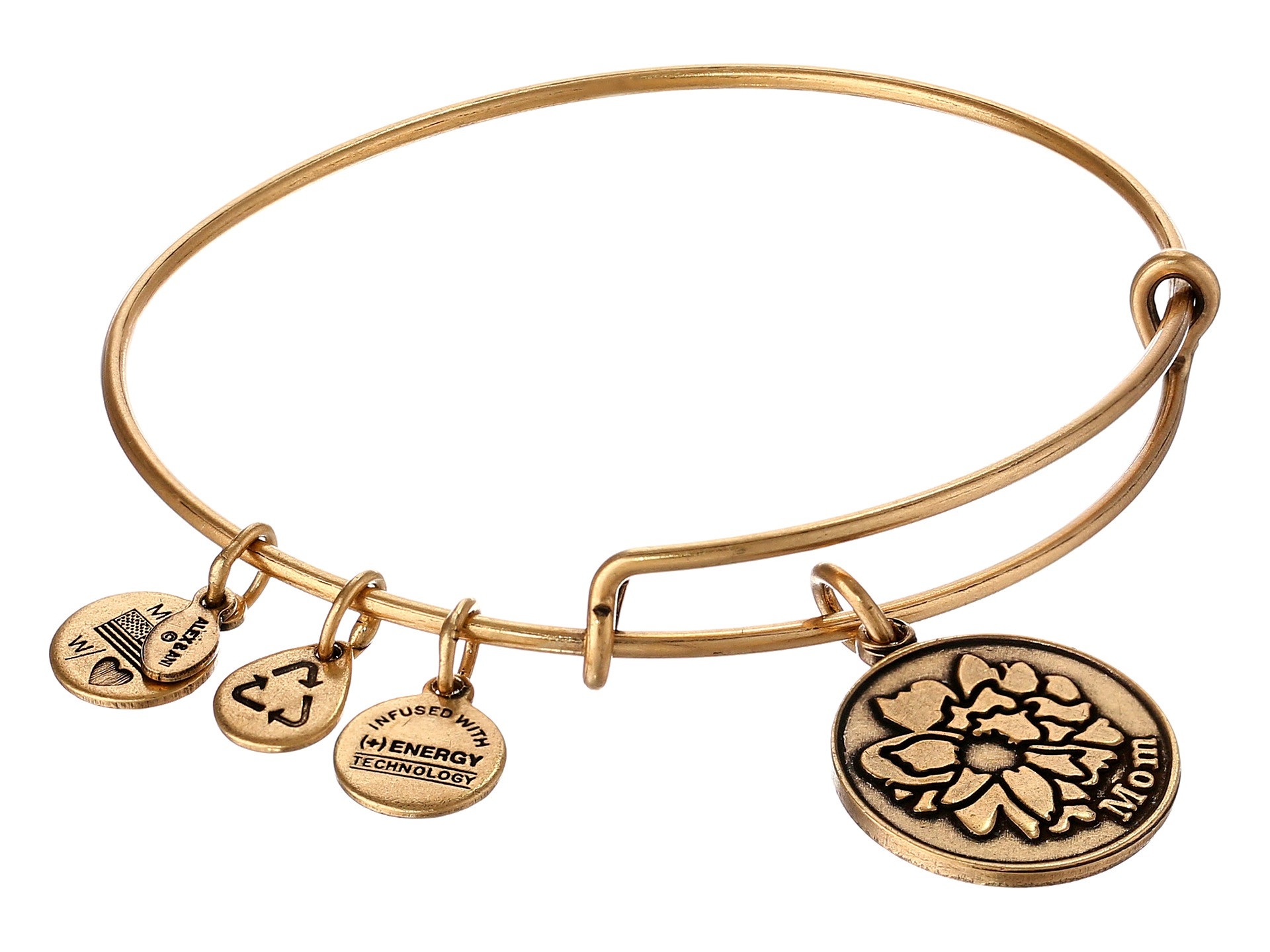 Alex And Ani Bracelets   Lyst Alex And Ani Because I Love You Mom Charm Bangle in
