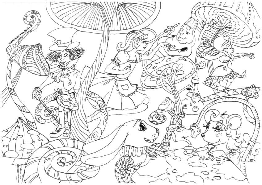 Alice In Wonderland Adult Coloring Book
 Your Favorite Tales – Alice in Wonderland – Favoreads