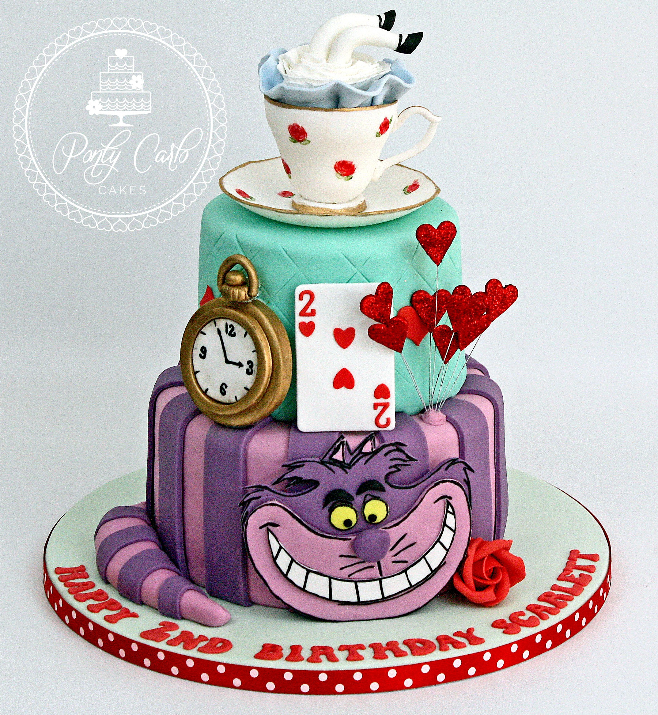 Alice In Wonderland Birthday Cake
 Ponty Carlo Cakes
