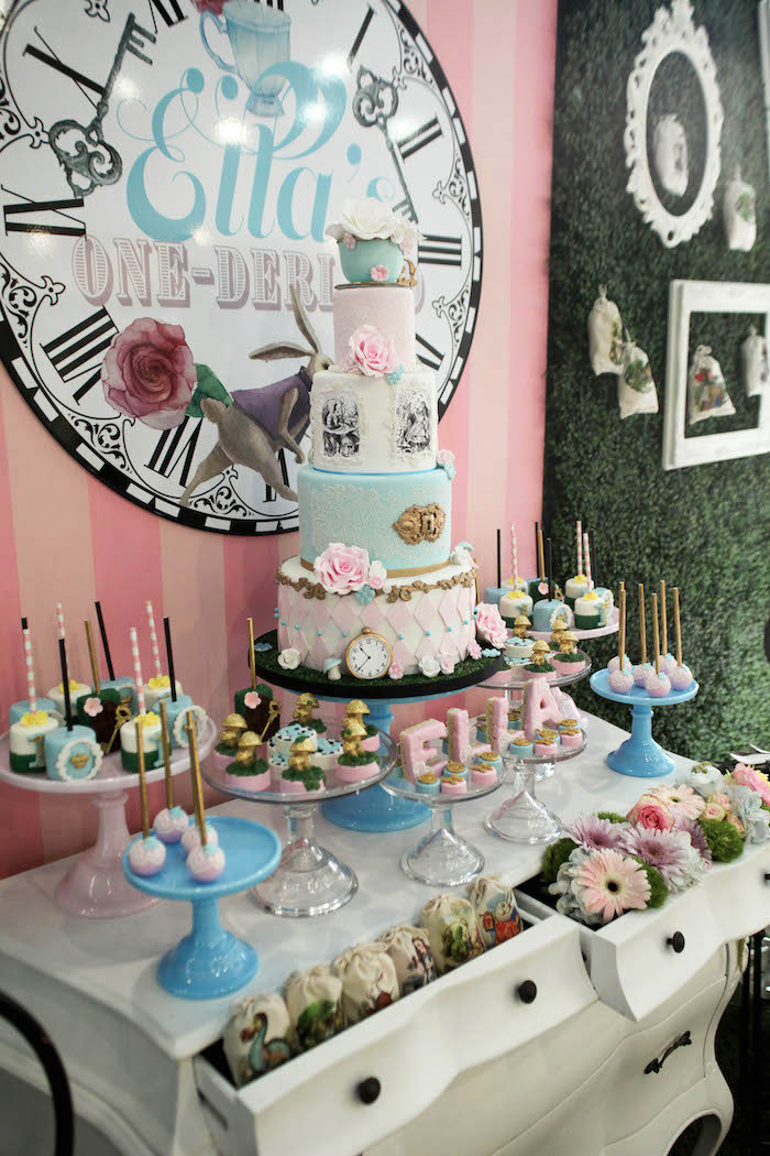 Alice In Wonderland Birthday Party Supplies
 Kara s Party Ideas Alice in Wonderland Birthday Party