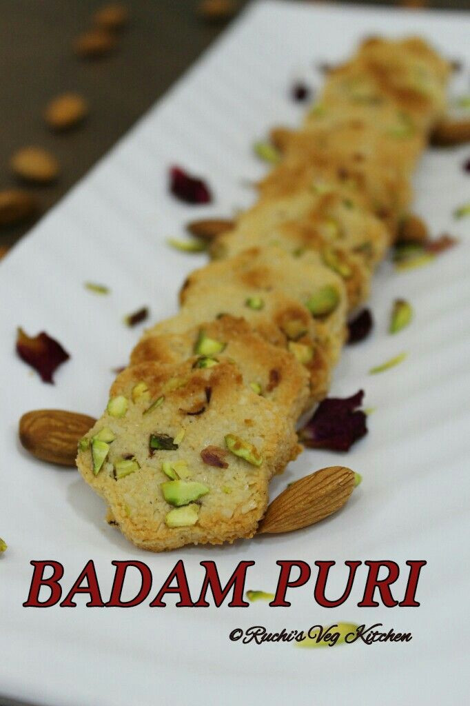 Almond Flour Recipes Indian
 BADAM PURI FLOUR LESS BUTTERLESS ALMOND COOKIES