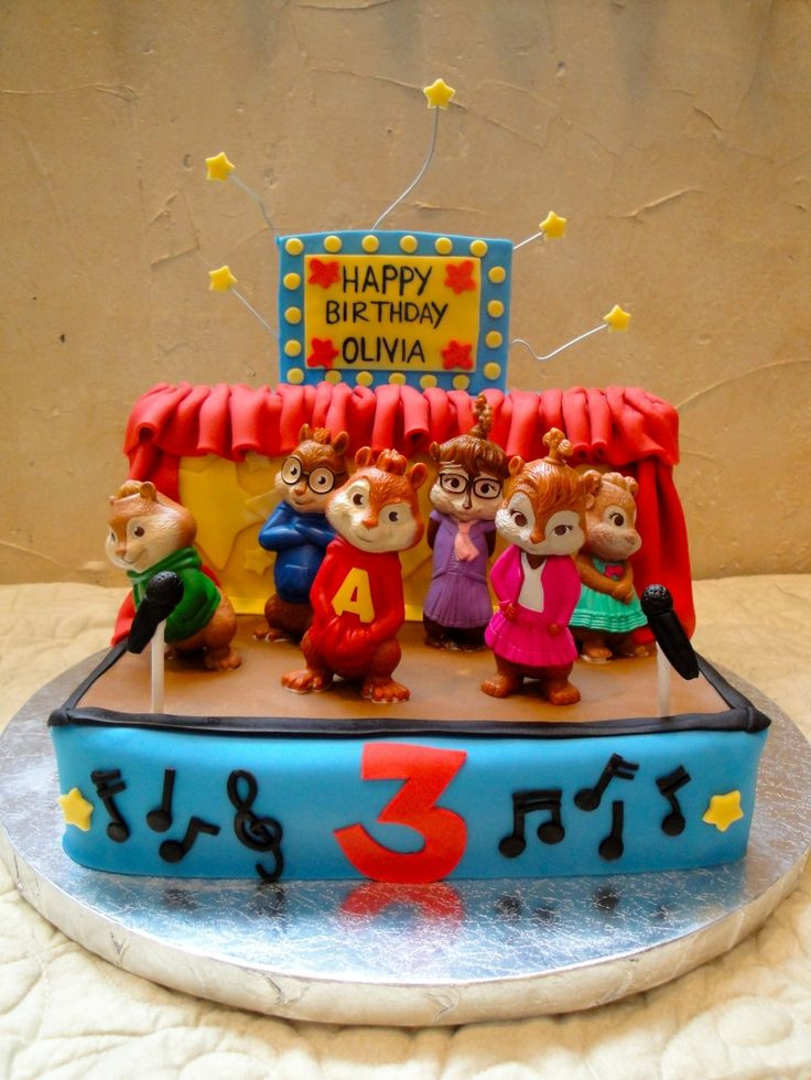 Alvin And The Chipmunks Birthday Cake
 Alvin and the Chipmunks stage cake love the curtain