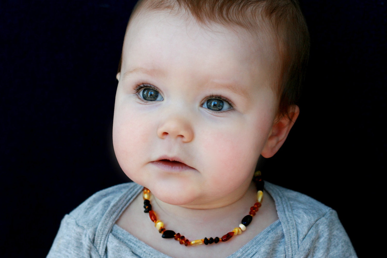 Amber Necklaces For Babies
 Multicolored Amber teething necklace for baby handmade by