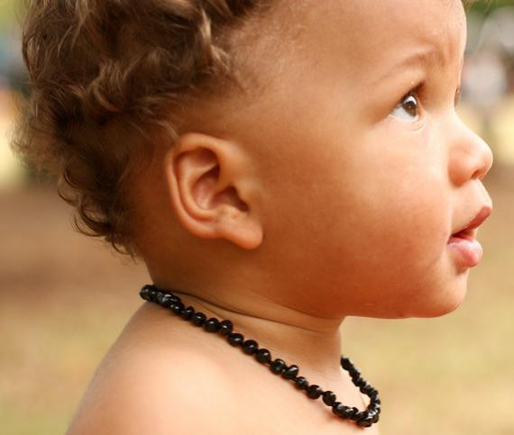 Amber Necklaces For Babies
 Baltic Amber Teething Necklace for baby Safety Knotted