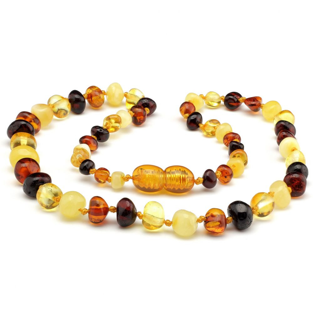 Amber Necklaces For Babies
 Amber NECKLACE Baby Multi Dark