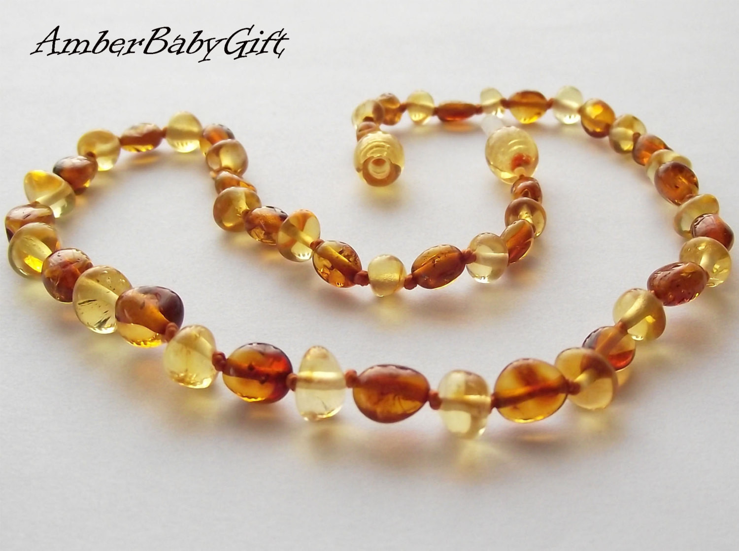 Amber Necklaces For Babies
 Baltic Amber Teething Necklace Baby Necklace Lemon and