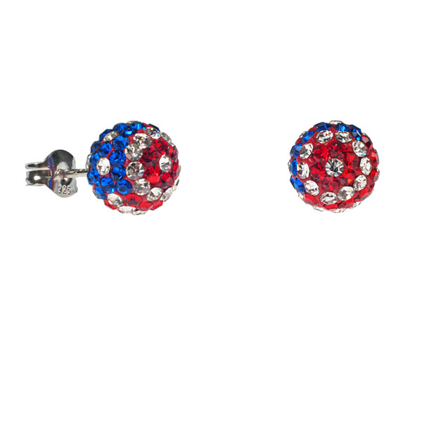 American Flag Earrings
 American Flag Crystal Earrings – 9 11 Memorial Museum Store