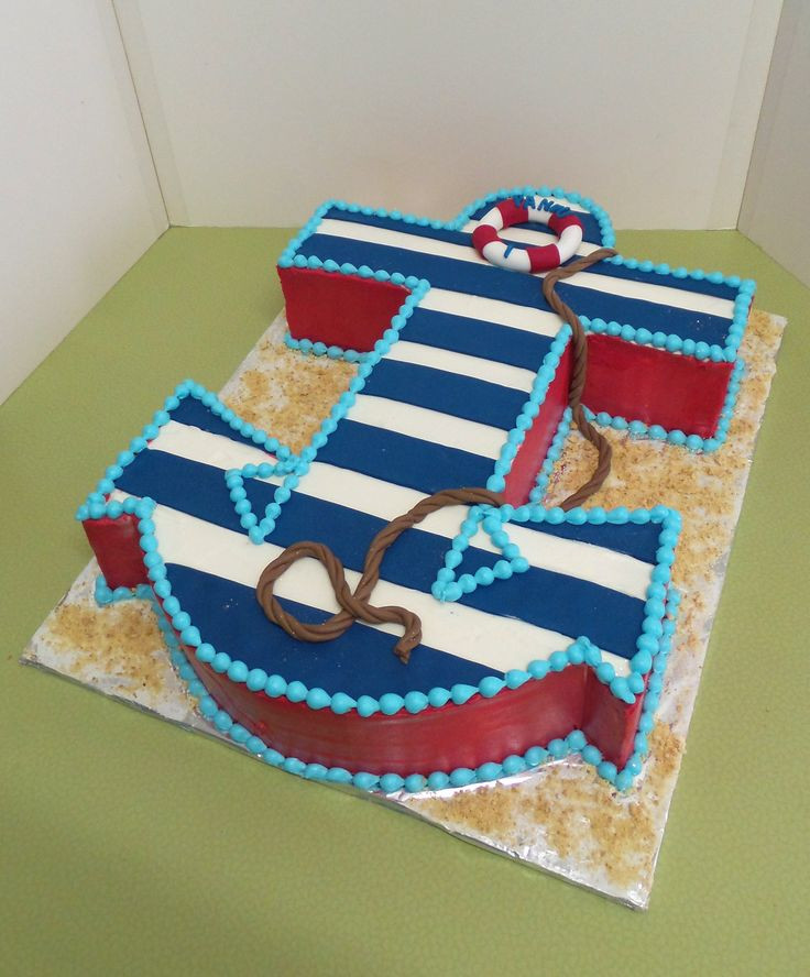 Anchor Birthday Cakes
 Nautical anchor shaped birthday cake in 2020