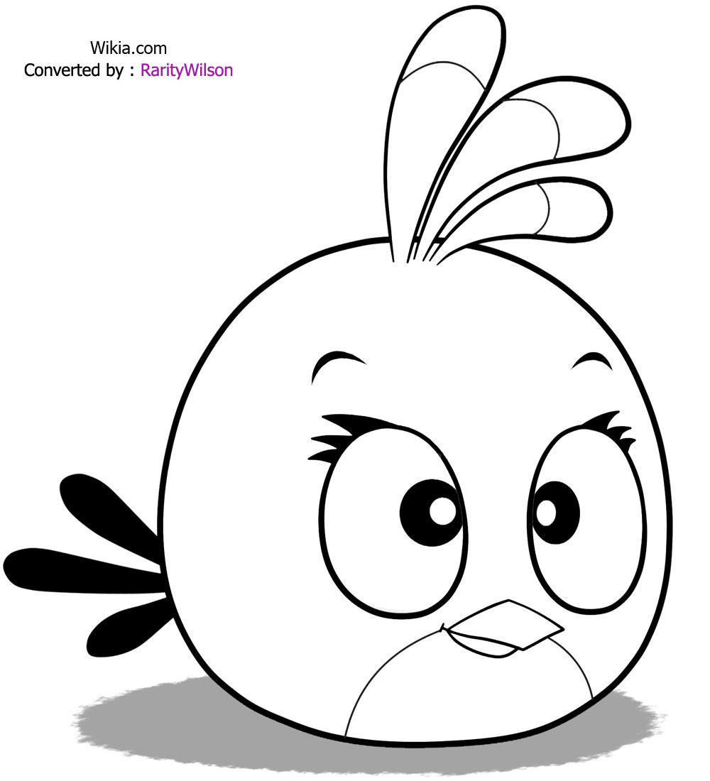 Angry Bird Printable Coloring Pages
 Angry Birds Character Coloring Pages