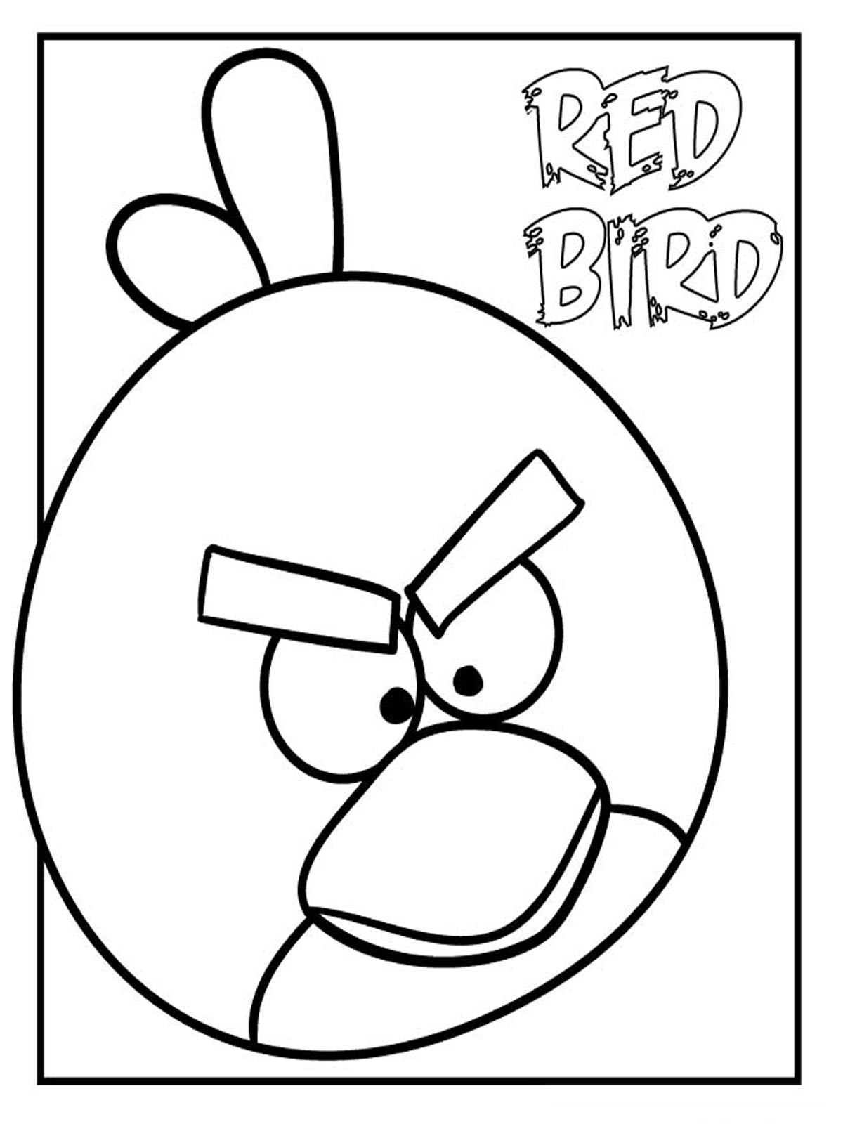 Angry Bird Printable Coloring Pages
 Angry Birds Colouring Pages that You Can Use as Templates