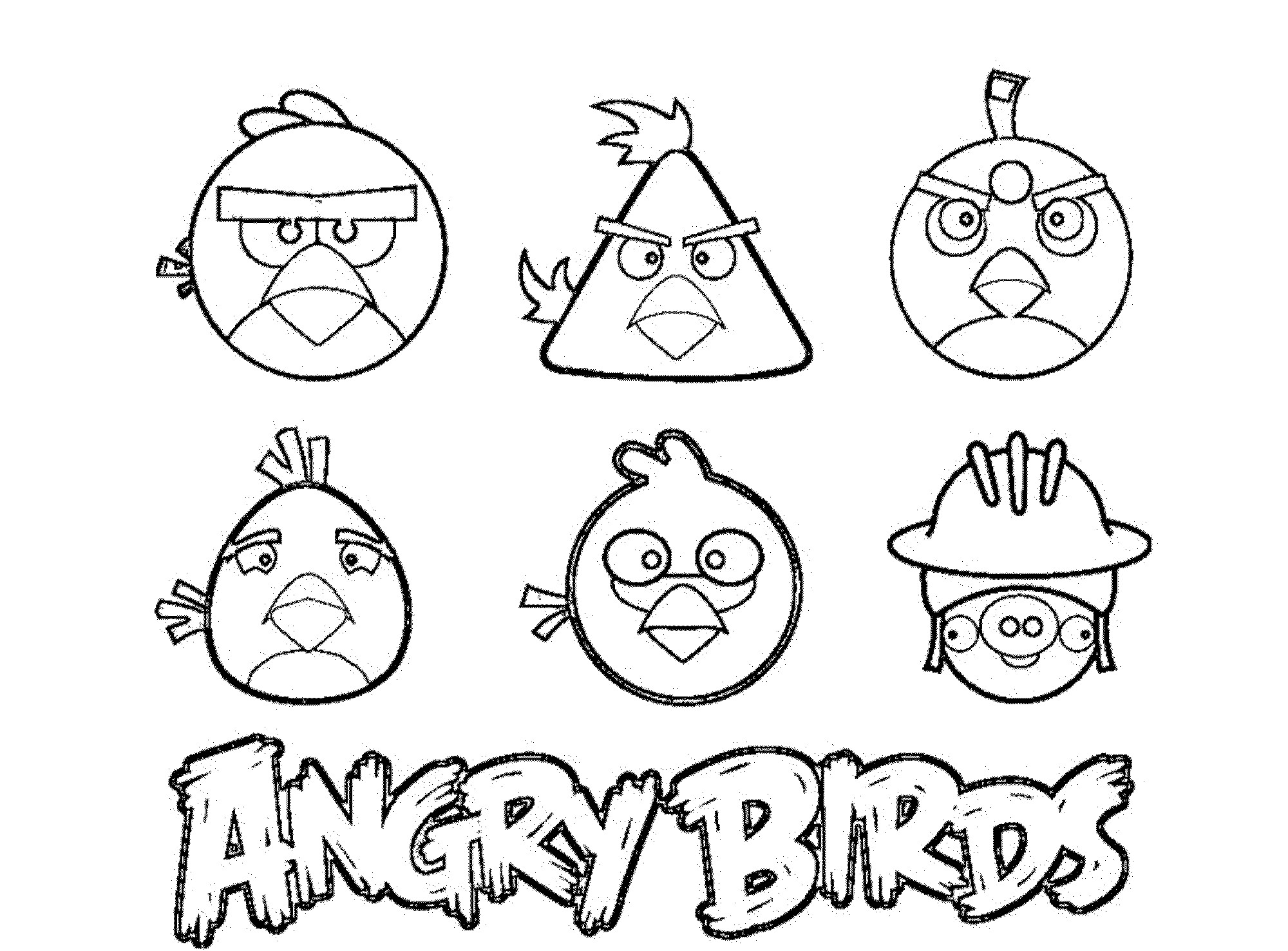 Angry Bird Printable Coloring Pages
 Angry Birds Coloring Pages for Your Small Kids