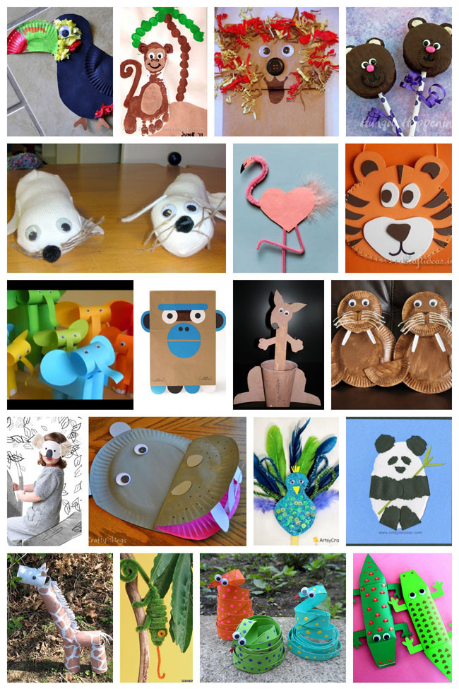 Animal Art Projects For Kids
 25 Zoo Animal Crafts and Recipes