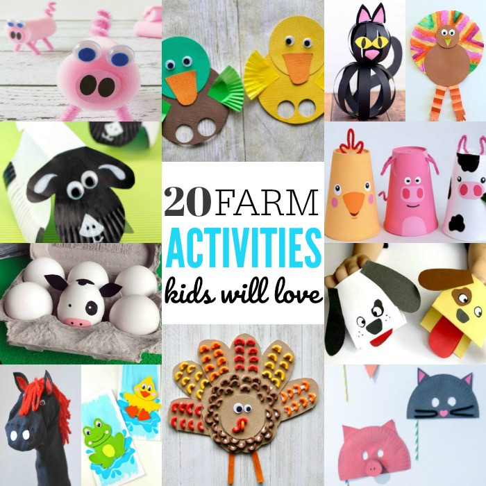 Animal Art Projects For Kids
 20 Fun Farm Animal Activities for Toddlers Crafts 4 Toddlers