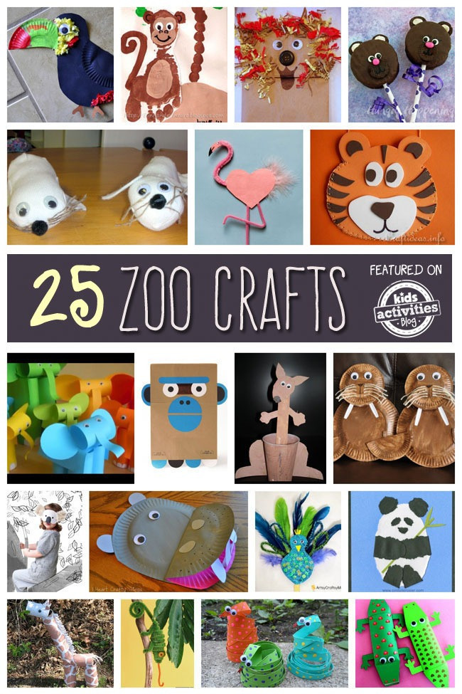 Animal Art Projects For Kids
 25 ZOO ANIMAL CRAFTS AND RECIPES Kids Activities