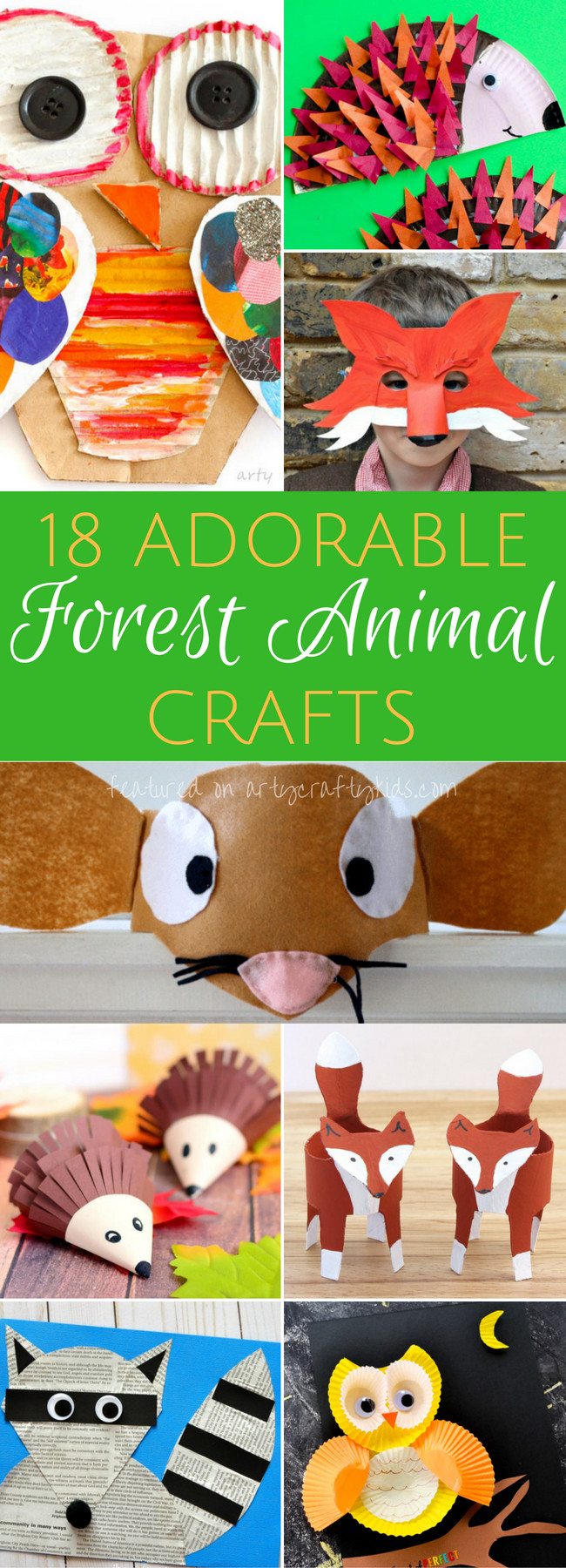 Animal Art Projects For Kids
 Adorable Forest Animal Crafts Arty Crafty Kids