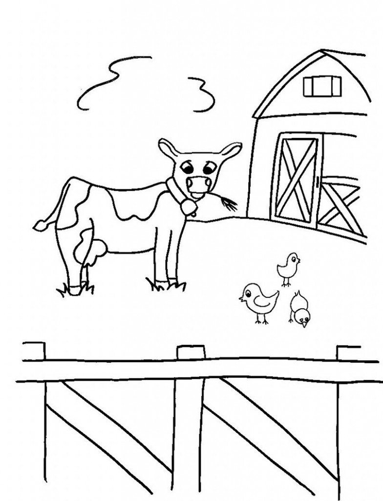 Animals Coloring Pages For Kids
 Free Printable Farm Animal Coloring Pages For Kids