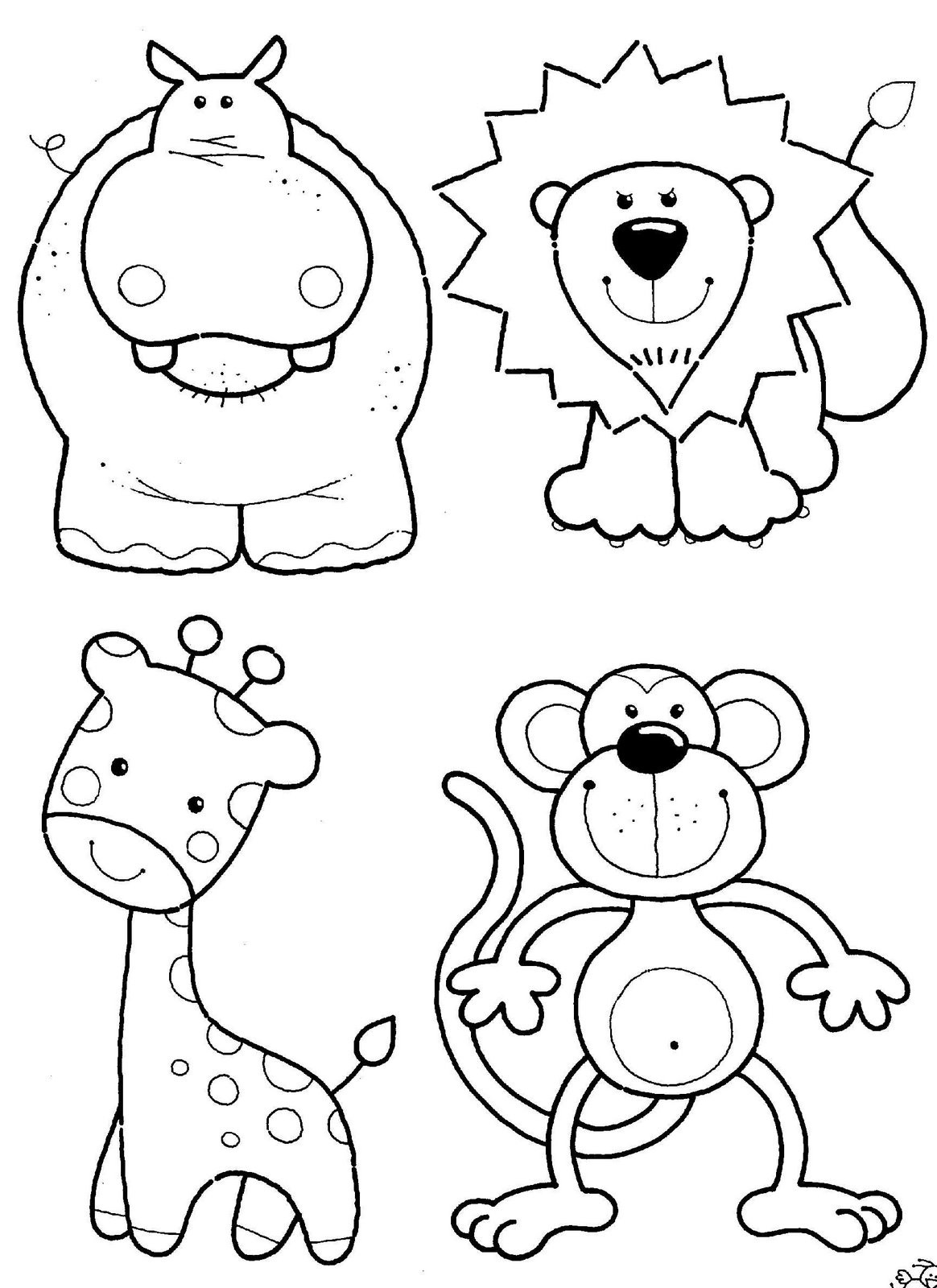 Animals Coloring Pages For Kids
 Coloring Ville