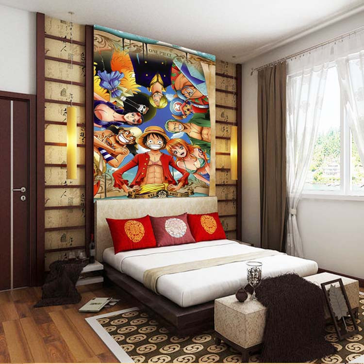 Anime Bedroom Wallpaper
 Japanese anime e Piece photo wallpaper Custom Silk